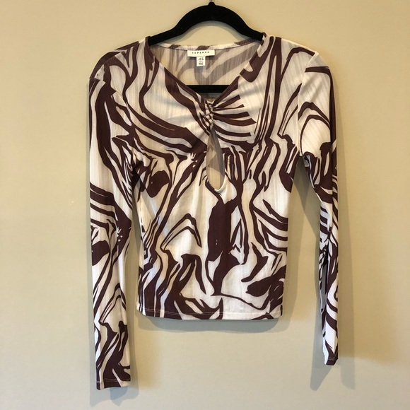 Top Shop Swirl Top - Picture 2 of 3